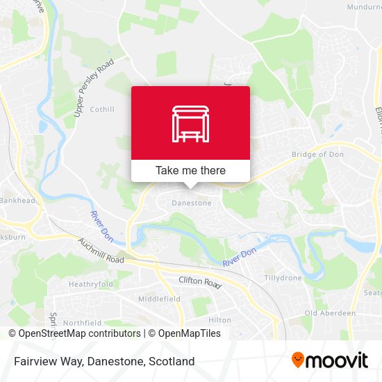 Fairview Way, Danestone map