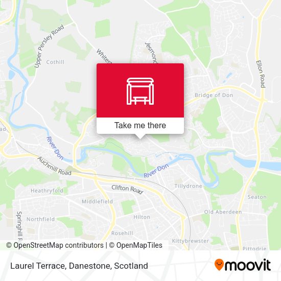 Laurel Terrace, Danestone map