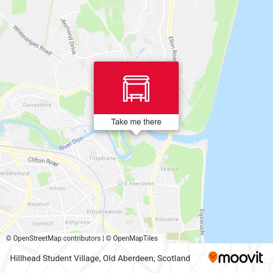Hillhead Student Village, Old Aberdeen map