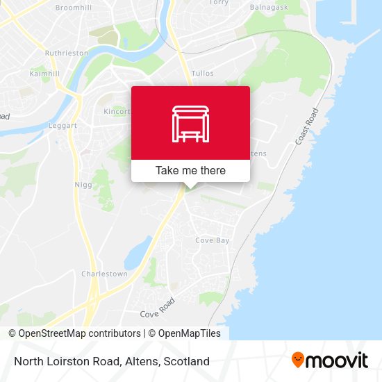 North Loirston Road, Altens map