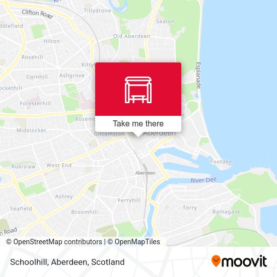 Schoolhill, Aberdeen map