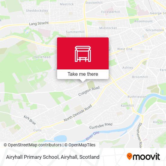 Airyhall Primary School, Airyhall map