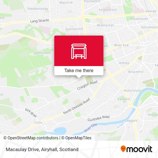 Macaulay Drive, Airyhall map
