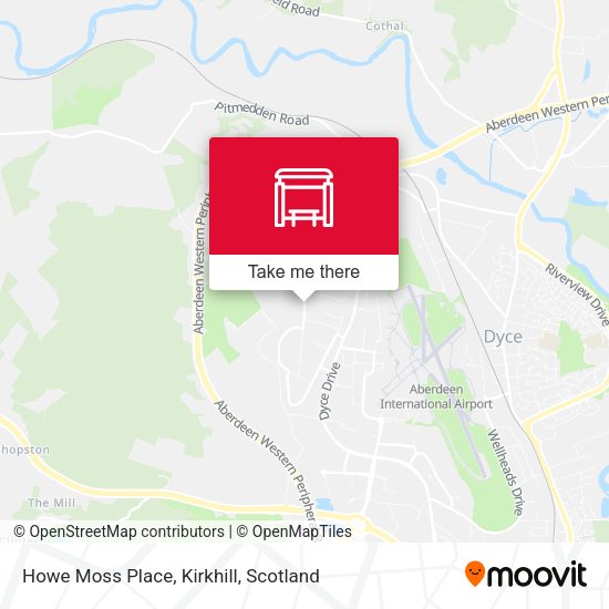 Howe Moss Place, Kirkhill map