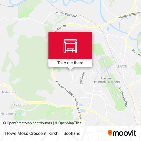 Howe Moss Crescent, Kirkhill map