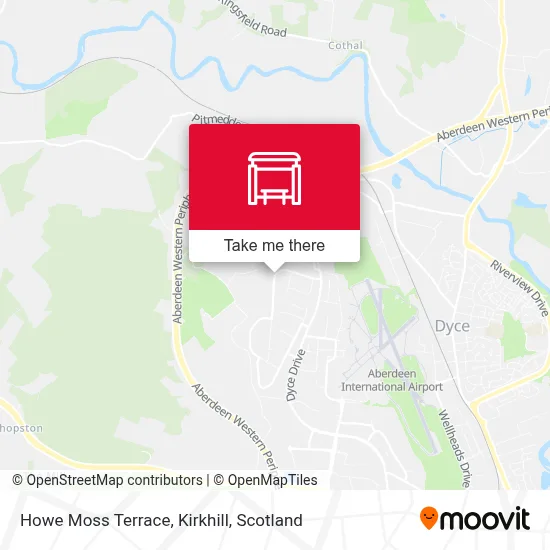 Howe Moss Terrace, Kirkhill map