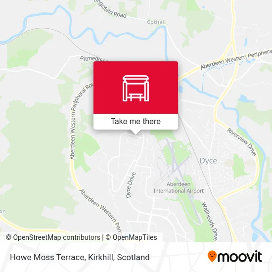 Howe Moss Terrace, Kirkhill map