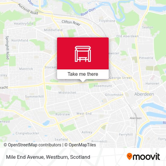 Mile End Avenue, Westburn map