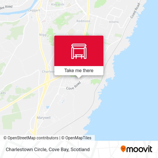Charlestown Circle, Cove Bay map