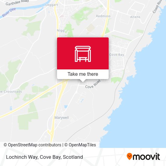 Lochinch Way, Cove Bay map