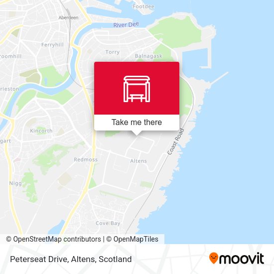 Peterseat Drive, Altens map