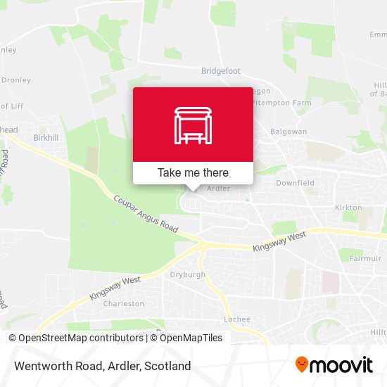 Wentworth Road, Ardler map