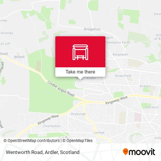 Wentworth Road, Ardler map