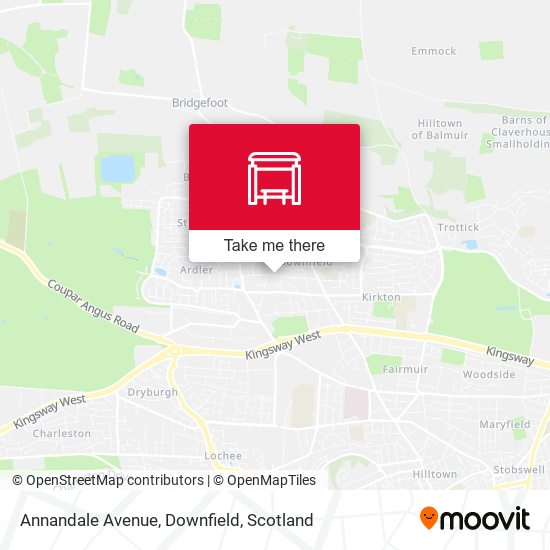 Annandale Avenue, Downfield map