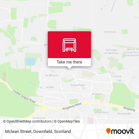 Mclean Street, Downfield map