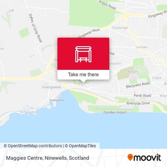 Maggies Centre, Ninewells map