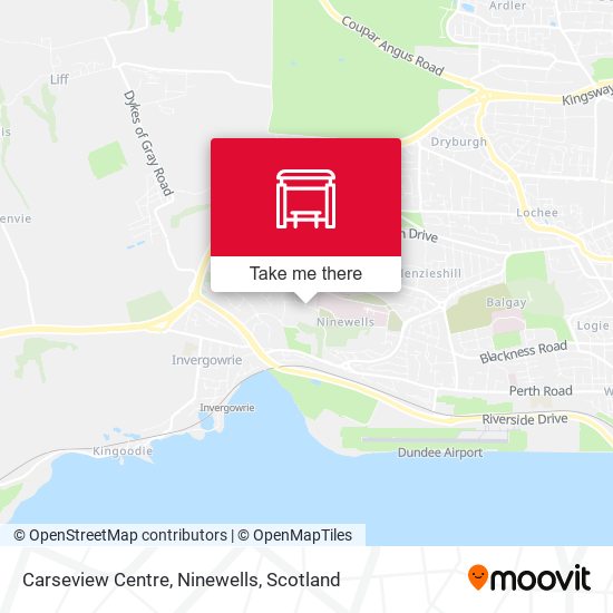 Carseview Centre, Ninewells map