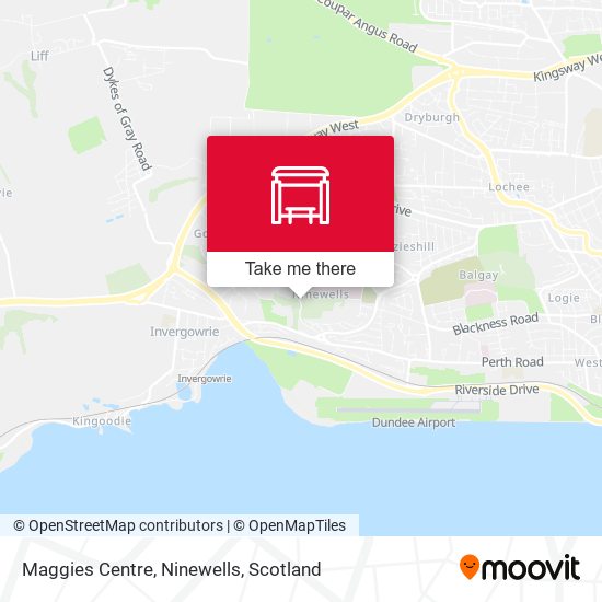 Maggies Centre, Ninewells map