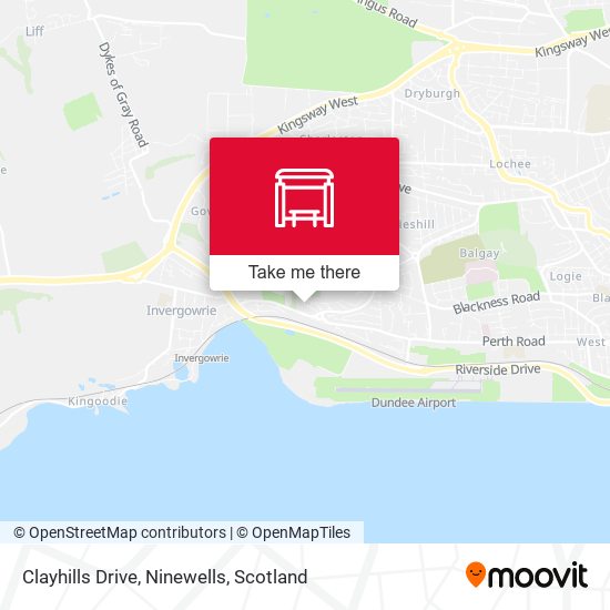 Clayhills Drive, Ninewells map