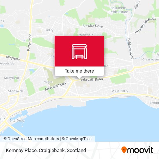 Kemnay Place, Craigiebank map