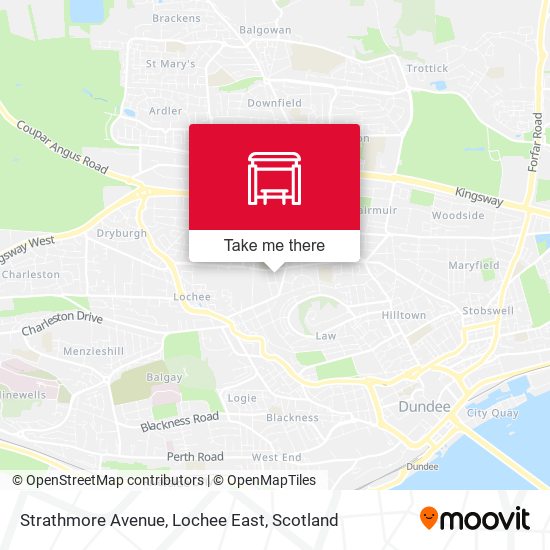 Strathmore Avenue, Lochee East map