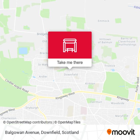 Balgowan Avenue, Downfield map