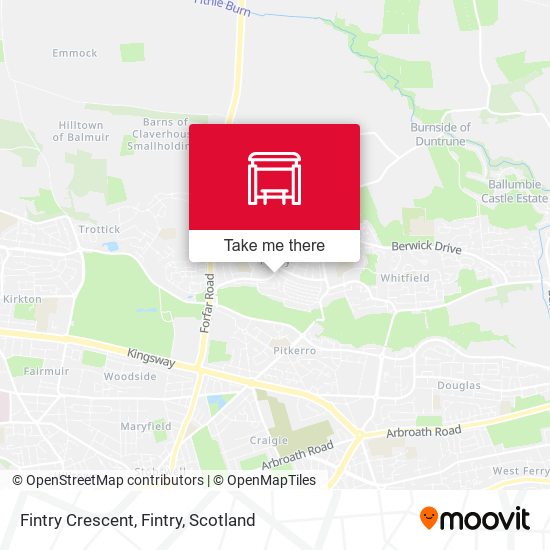 Fintry Crescent, Fintry map
