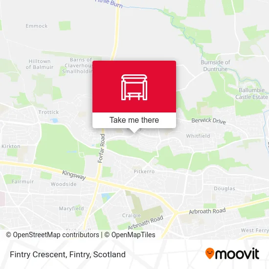 Fintry Crescent, Fintry map