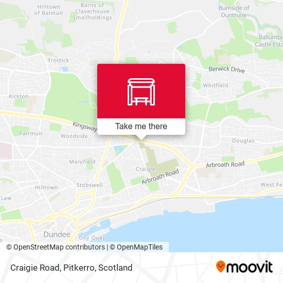 Craigie Road, Pitkerro map