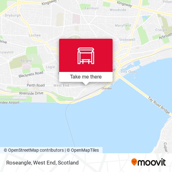 Roseangle, West End map