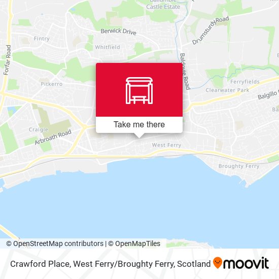 Crawford Place, West Ferry / Broughty Ferry map