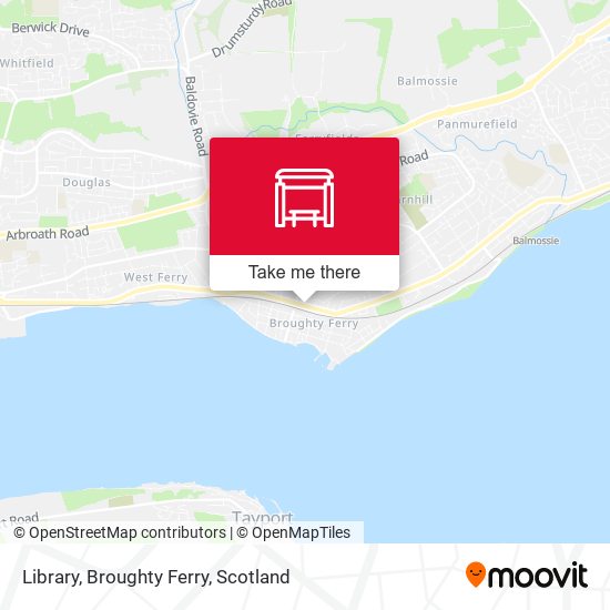 Library, Broughty Ferry map