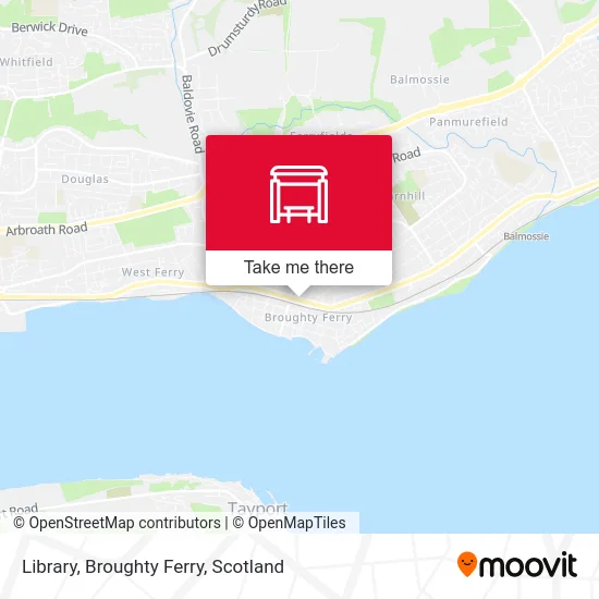 Library, Broughty Ferry map
