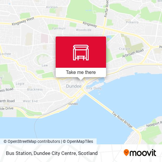 Bus Station, Dundee City Centre map