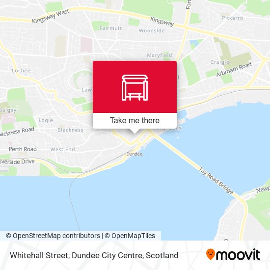 Whitehall Street, Dundee City Centre map
