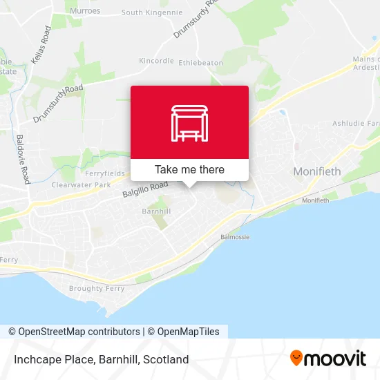 Inchcape Place, Barnhill map