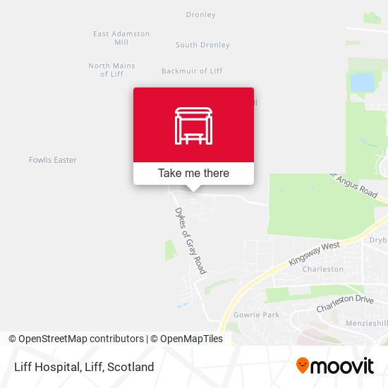 Liff Hospital, Liff map