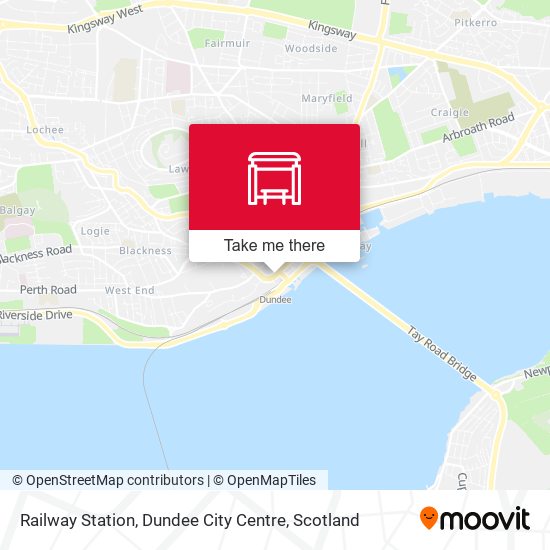 Railway Station, Dundee City Centre map