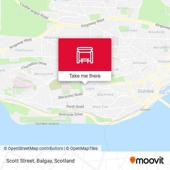 Scott Street, Balgay map