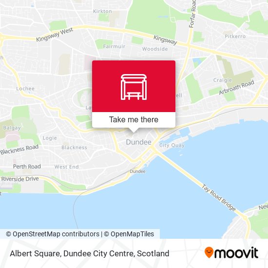 Dundee City Centre Map How To Get To Albert Square, Dundee City Centre In Scotland By Bus Or Train?