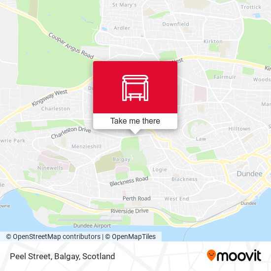 Peel Street, Balgay map