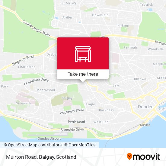 Muirton Road, Balgay map