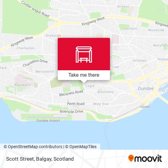 Scott Street, Balgay map