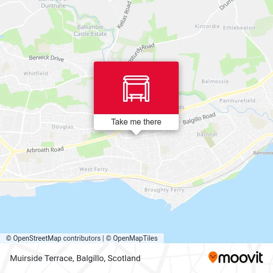 Muirside Terrace, Balgillo map