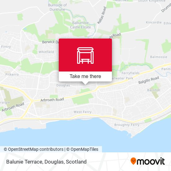 Balunie Terrace, Douglas map