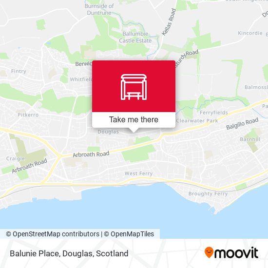 Balunie Place, Douglas map