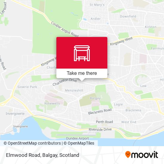 Elmwood Road, Balgay map