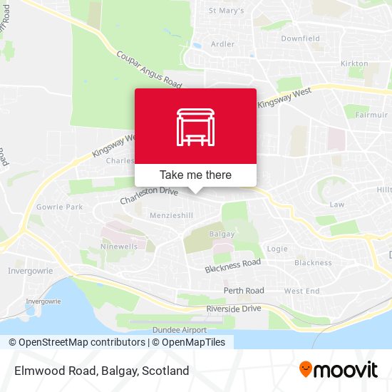 Elmwood Road, Balgay map