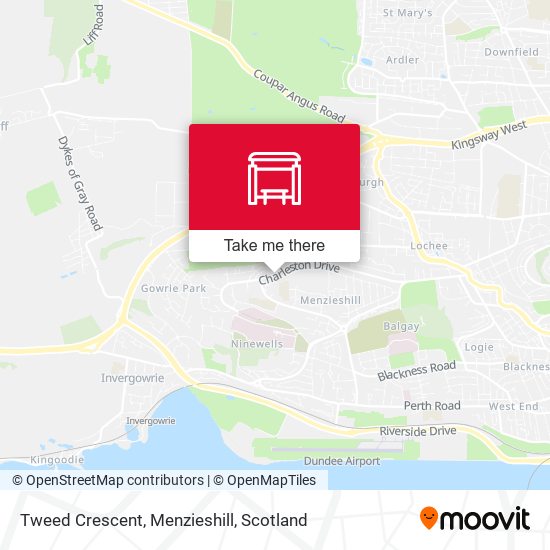 Tweed Crescent, Menzieshill map