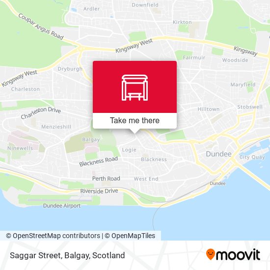 Saggar Street, Balgay map